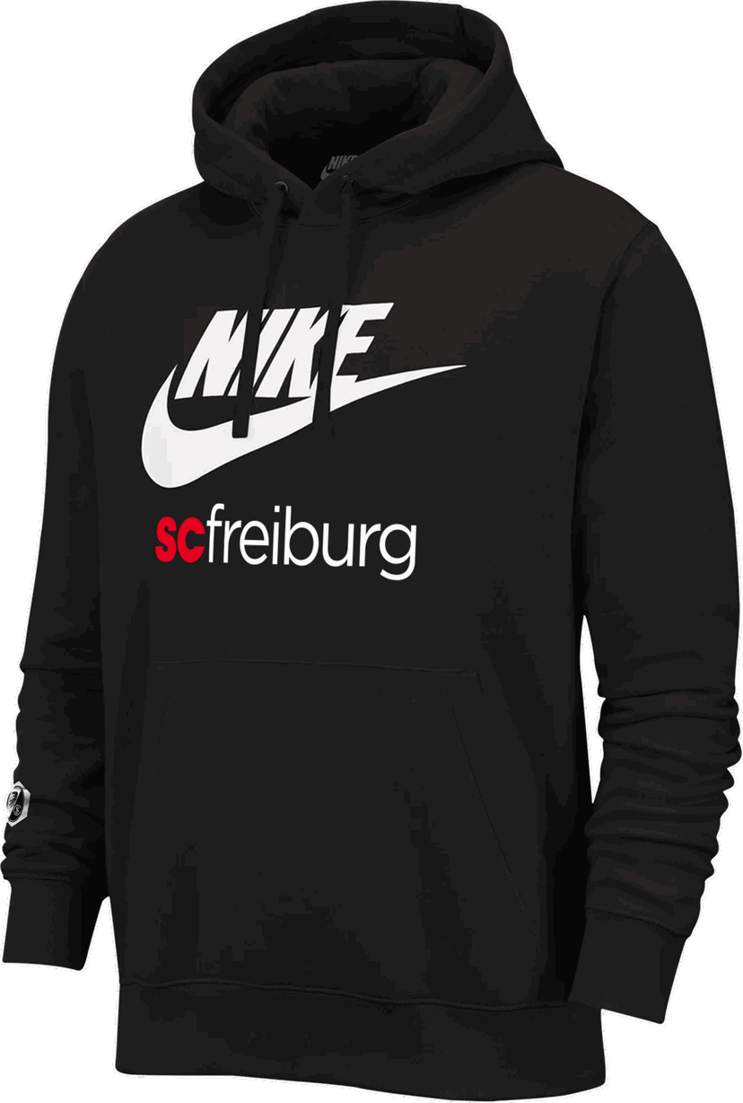 Суитчър Nike SC Freiburg Fleece Club Hoody Черно | scf2324-bv2973-scf2324068