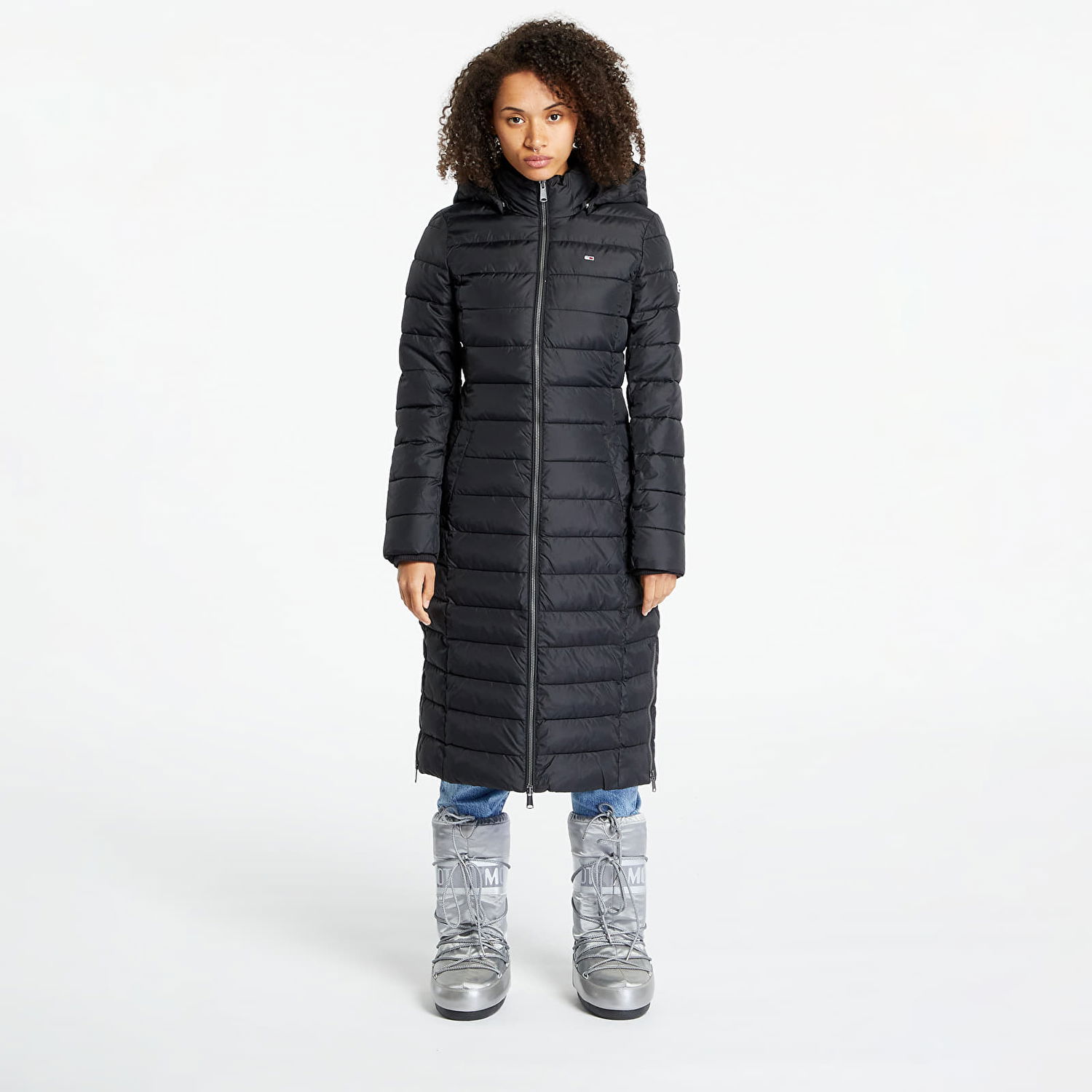 Палта Tommy Hilfiger Basic Hooded Coat Черно | DW0DW14385 BDS, 0