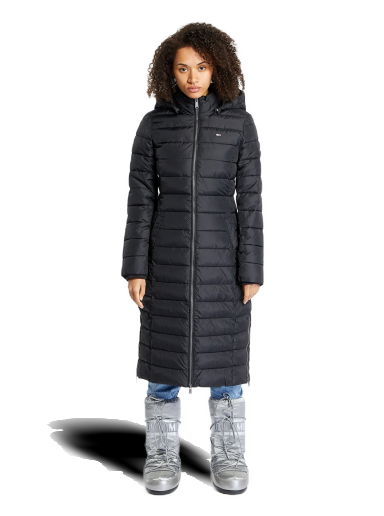 Палта Tommy Hilfiger Basic Hooded Coat Черно | DW0DW14385 BDS