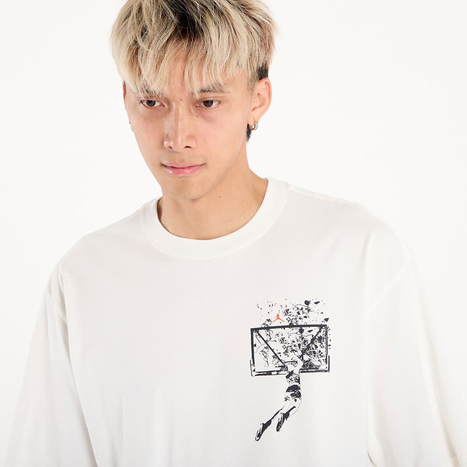 Тениска Jordan Jordan Brooklyn Oversized Graphic T-Shirt Бяло | IB3297-133, 1