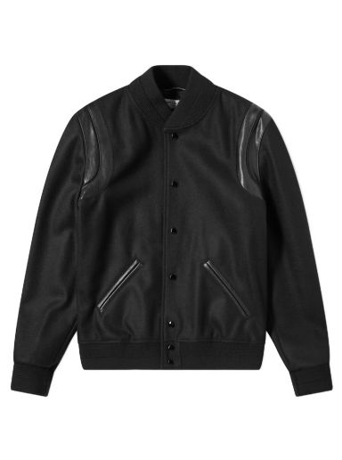 Яке бомбър Saint Laurent Light Wool Teddy Jacket Черно | 354718-Y197Q-1000