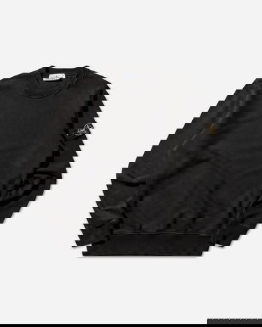 Суитчър Stone Island Organic Cotton Fleece Crewneck Sweatshirt Черно | L1S156100060S0051 V0029, 0