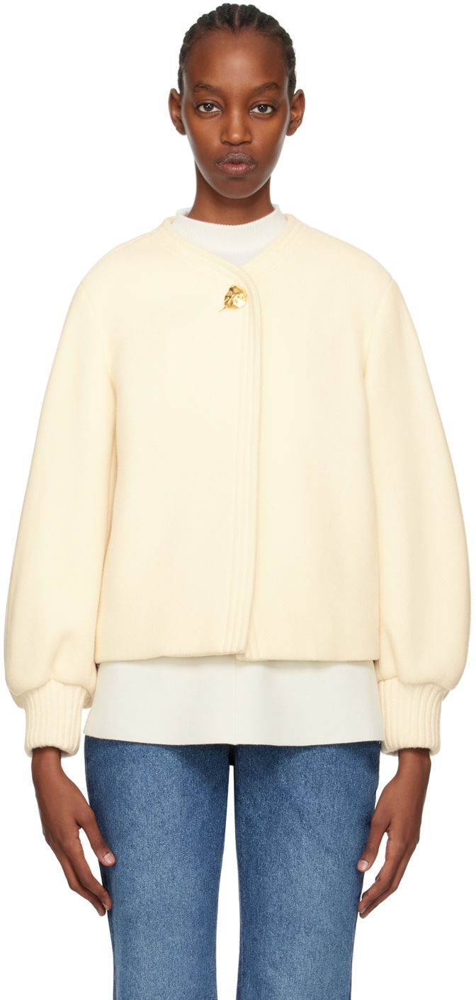 Яке CHLOÉ Chloé Balloon Jacket "Off-White" Бежово | CHC24SMA23072