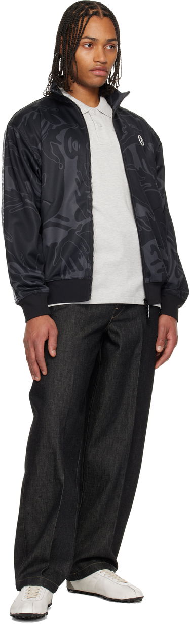 Яке AAPE by A Bathing Ape AAPENOW Moonface Camo Zip-Up Track Jacket Черно | AAPSWMC347XXPBKZ, 3