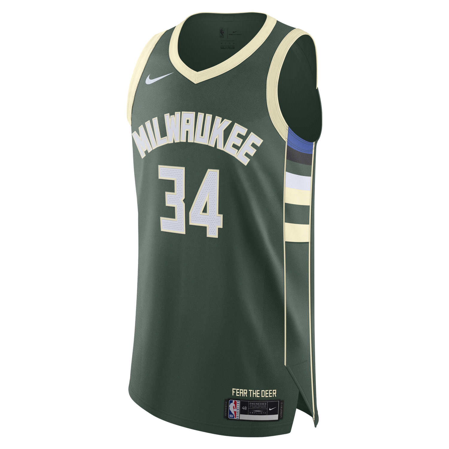 Фланелка Nike NBA Authentic Giannis Antetokounmpo Bucks Icon Edition 2020 Jersey Зелено | CW3451-324, 0