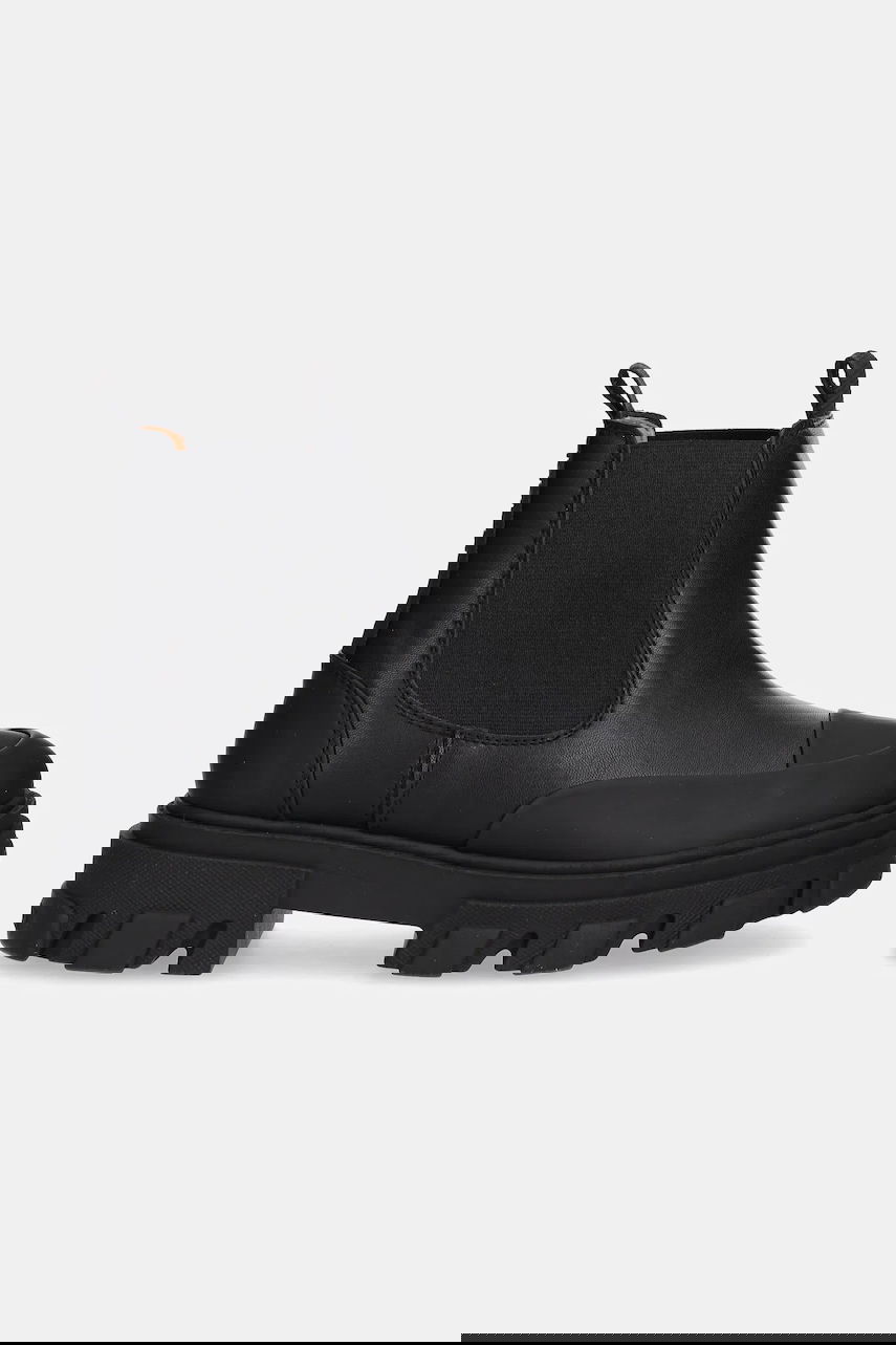 Кецове и обувки GANNI GANNI Cleated Low Chelsea Boots Черно | S3237, 1