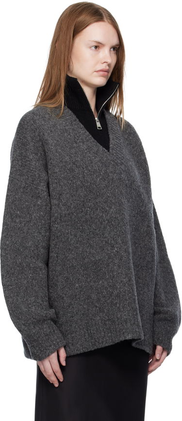 Пуловер Nanushka Nanushka Kylen Half-Zip Sweater Сиво | NU25PFSW17197, 1