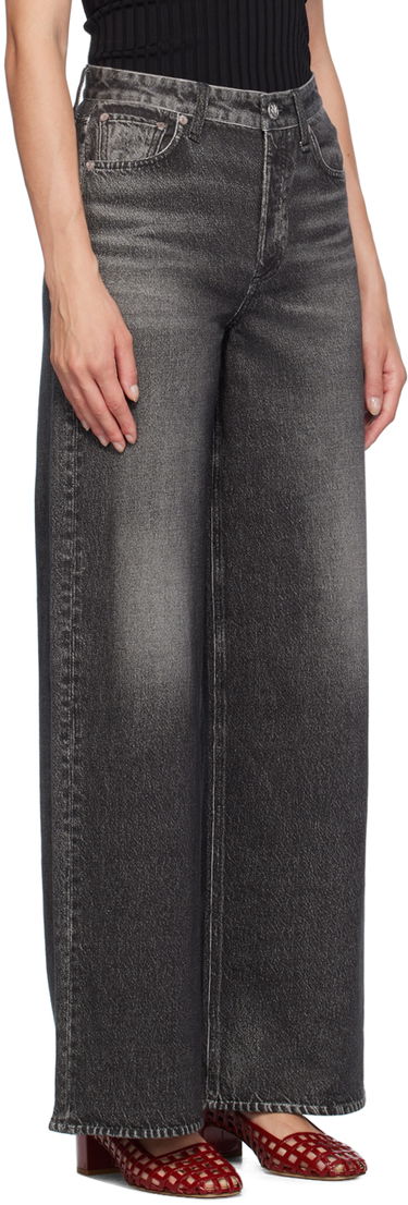 Дънки rag & bone Miramar Sofie Full Length Wide-Leg Trousers Черно | WCW24F70018201, 1