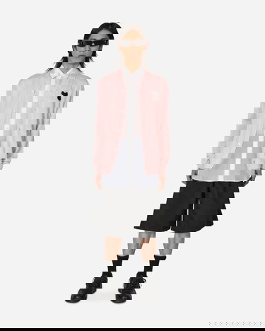 Риза Comme des Garçons Wrinkled Cupro Shirt Бяло | FK-B052-S23 3, 4