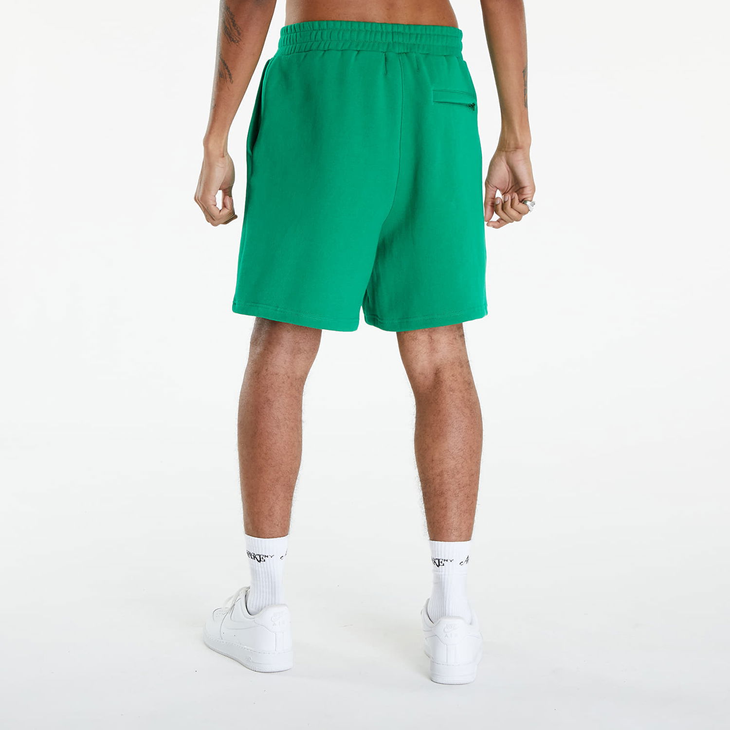 Къси панталони Awake NY Spire Logo Embroidered Sweatshort Green Зелено | AWK-SP24-PA006-GRN, 1