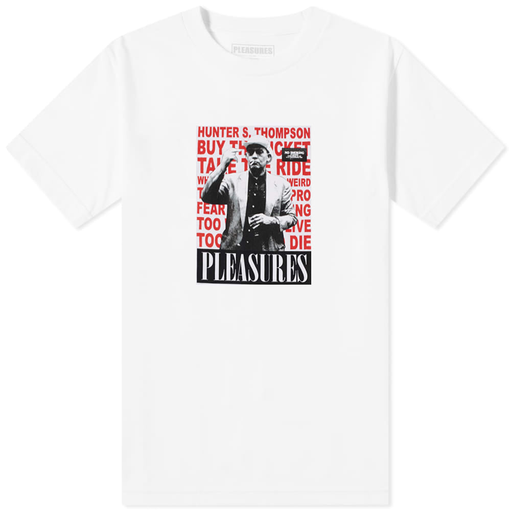 Тениска Pleasures Hunter S. Thompson x No Smoking Tee Бяло | P22W052-WHT, 0