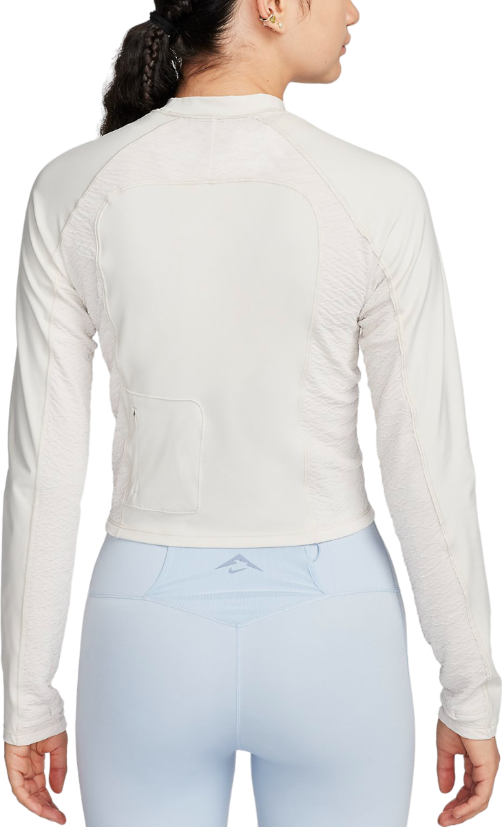 Тениска Nike TRAIL DF LS TOP Бяло | fn4706-104, 1