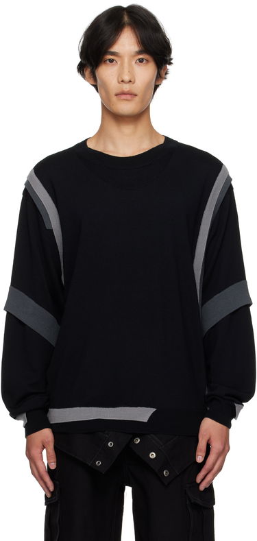 Пуловер Andersson Bell Layered Crewneck Sweater Черно | atb1334m, 0