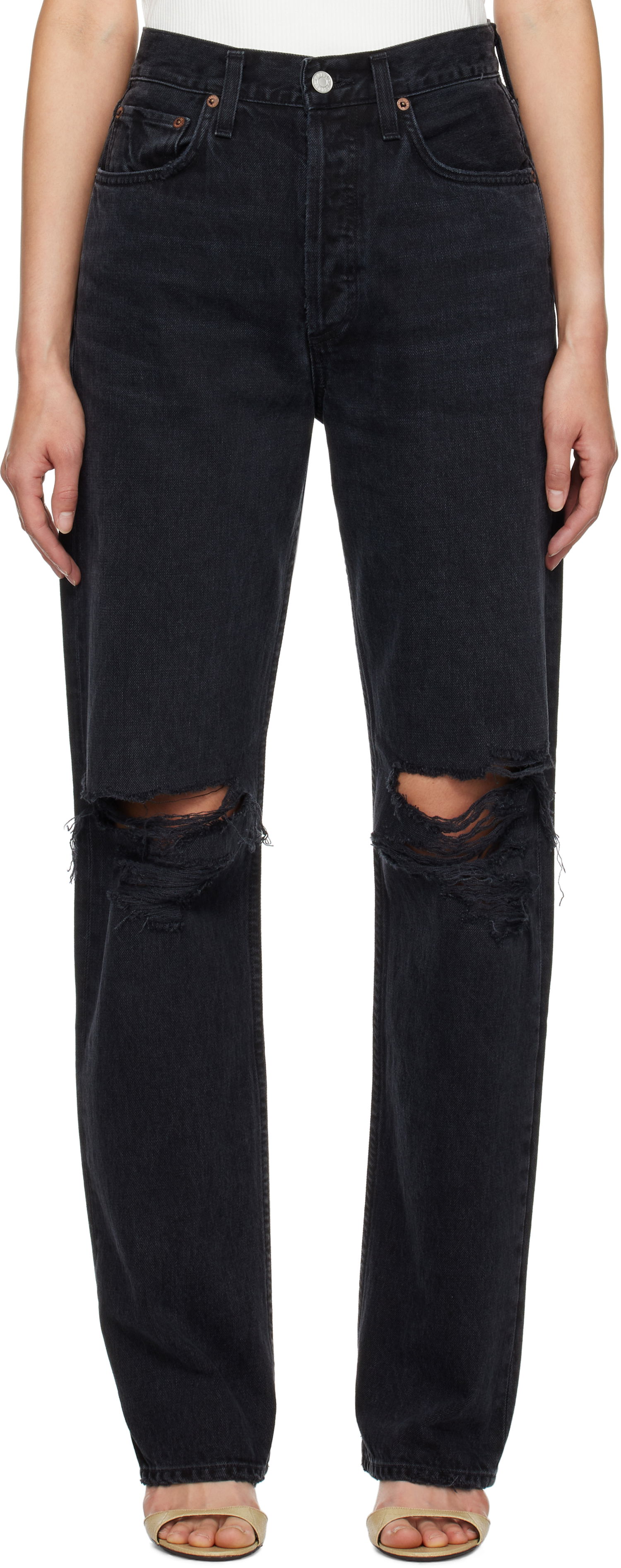 Дънки AGOLDE Kelly Jeans Черно | A199-1157, 0
