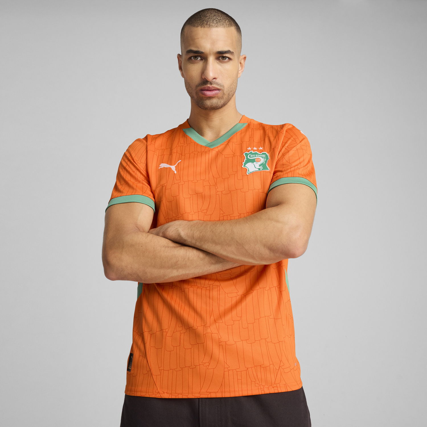 Фланелка Puma Ivory Coast Home 2025 Jersey Оранжево
 | 777187_01, 0