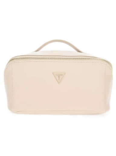 Раници и чанти GUESS Triangle Logo Vanity Case Бежово | PW1604P3401