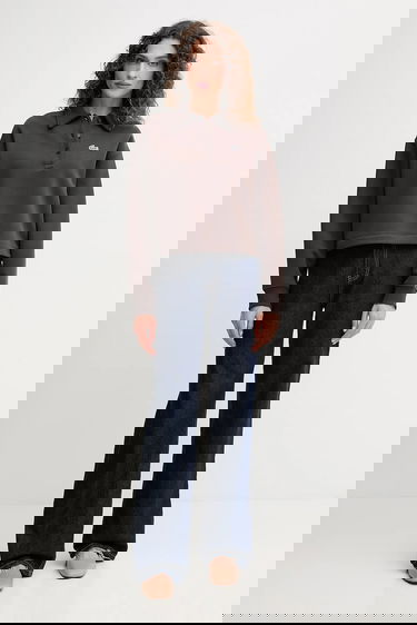 Суитчър Lacoste Lacoste Cropped Polo Sweatshirt Кафяво | SF5275, 1