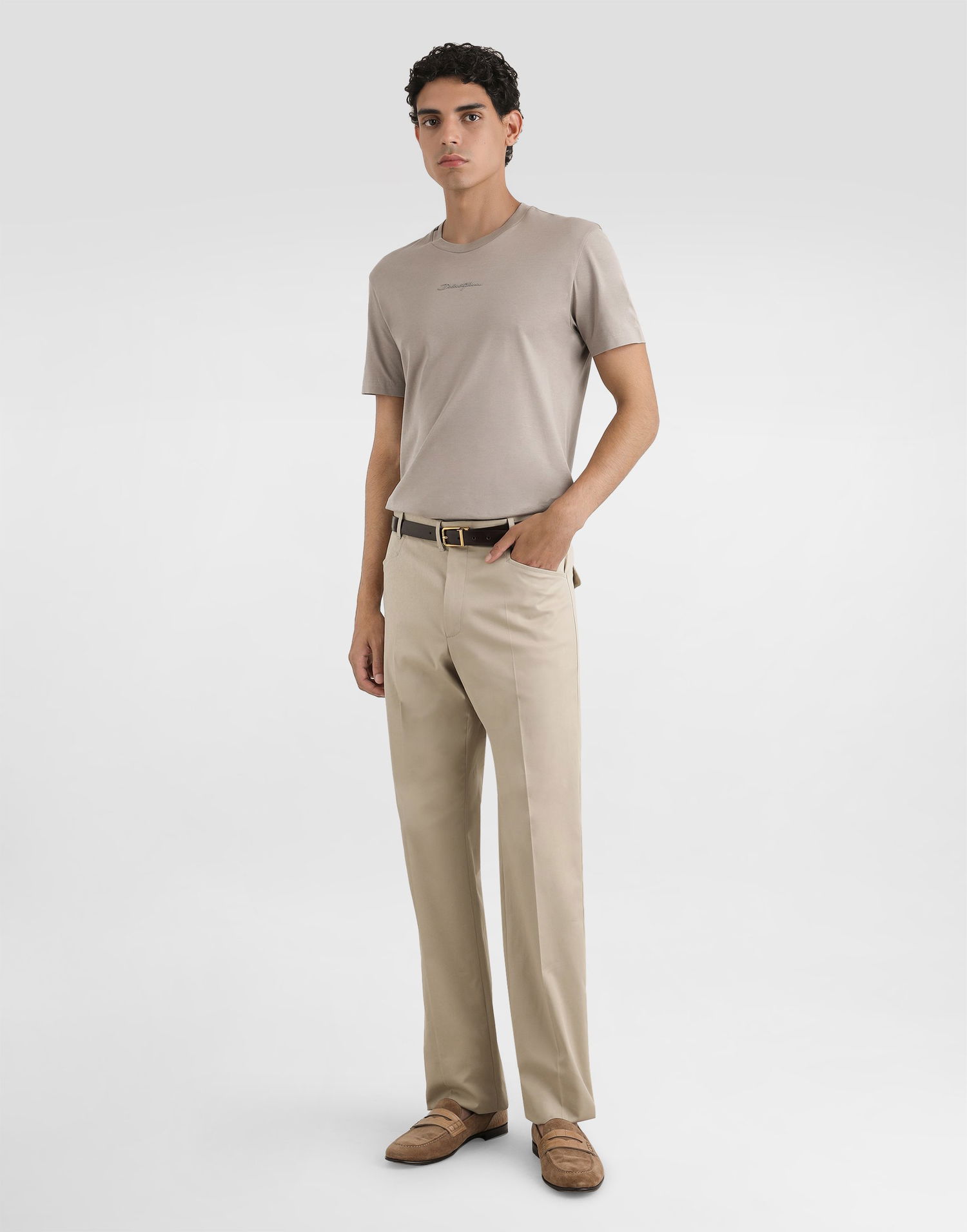 Панталони Dolce & Gabbana Dolce & Gabbana Gabardine Cargo Trousers 50 Бежово | GP13MZFUFNVM0131, 1