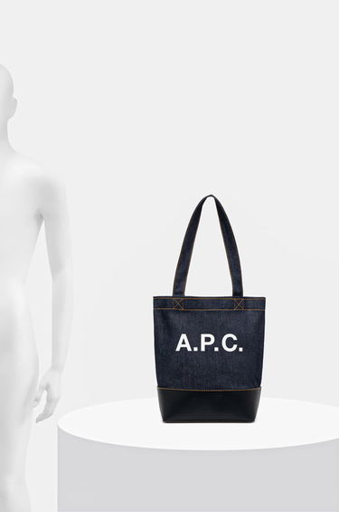 Голяма пазарска чанта A.P.C. Axel Small Tote Bag Синьо | CODDP.M61568.IAK, 5