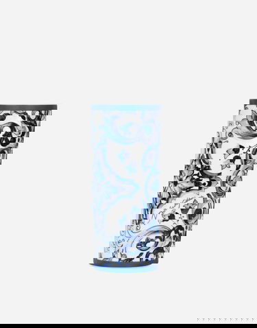 Домашен декор Dolce & Gabbana Dolce & Gabbana Cylindrical Porcelain Majolica-print Vase Многоцветен | TCC196TCAMZUB011, 0