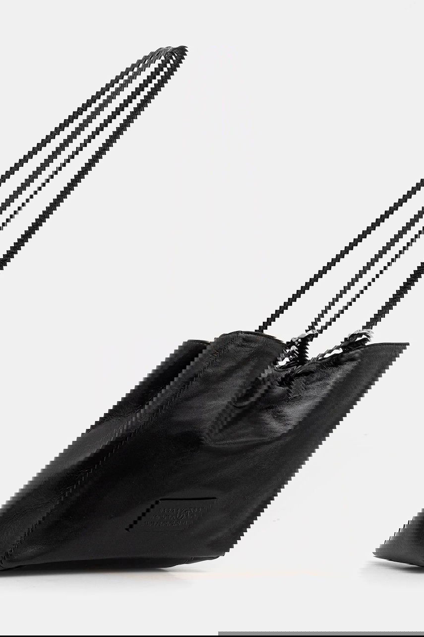 Голяма пазарска чанта Maison Margiela MM6 Maison Margiela Leather Tote Bag Черно | SB5ZH0021.P7187.T8013, 1