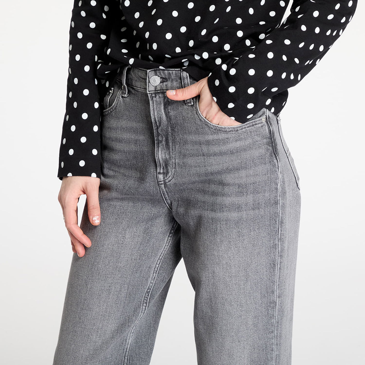 Дънки Tommy Hilfiger Tommy Jeans Layla High Rise Slim Straight Jeans W29/L30 Сиво | DW0DW20059 1BZ, 1
