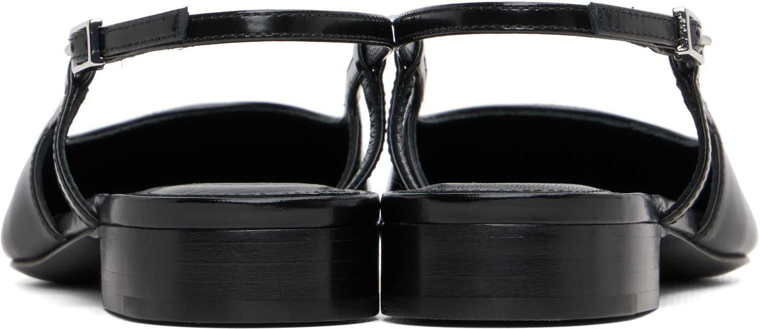 Кецове и обувки Marni Marni Leather Trunkaroo Pointed Toe Slingback Ballerina Flats Черно | SAMS029301 P7403, 1