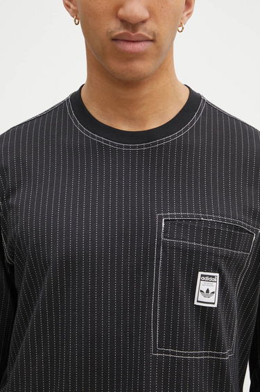 Тениска adidas Originals adidas Originals Wabash Long Sleeve T-Shirt Черно | JP4479, 3