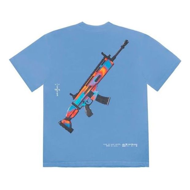 Тениска Cactus Jack by Travis Scott Travis Scott The Scotts Astro Goosebumps T-Shirt Синьо | TC-298, 0