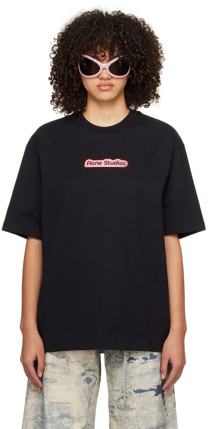 Тениска Acne Studios Bonded T-Shirt Черно | BL0389-, 0