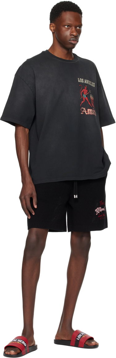 Тениска AMIRI AMIRI Crystal Sinners T-Shirt Черно | AMJYTE1212, 3