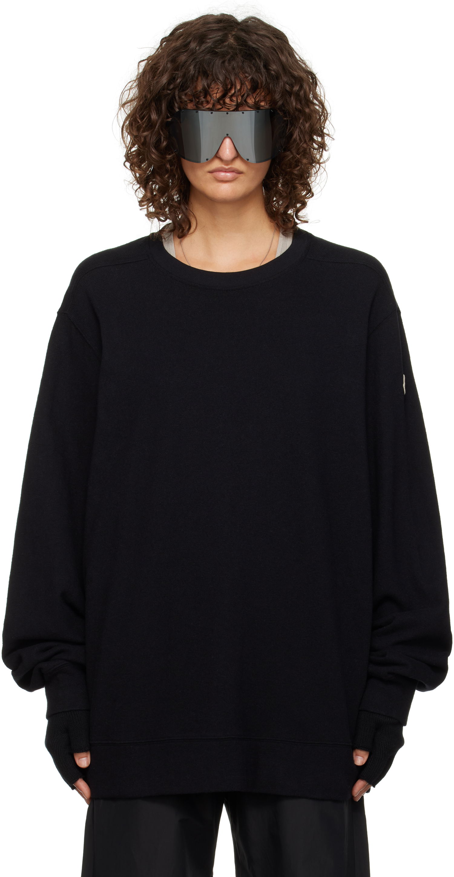 Суитчър Rick Owens Moncler x Jumbo Sweatshirt Черно | MU02D8G01 M4435, 0