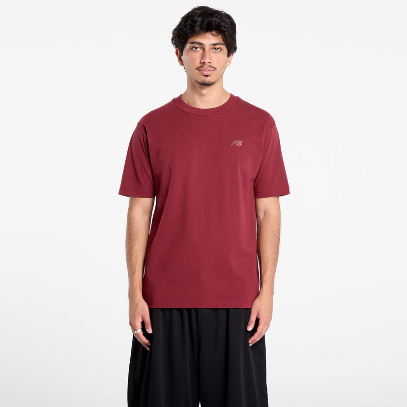 Тениска New Balance Athletics Cotton T-Shirt Бургунди | MT41533MHB