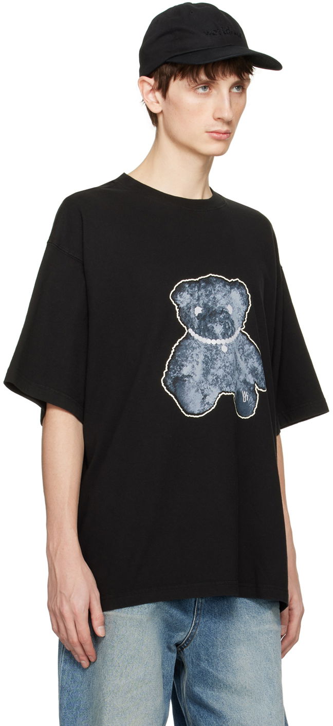 Тениска We11done We11done Necklace Teddy Graphic T-Shirt Черно | WD-TT9-20-117-U-BK, 1