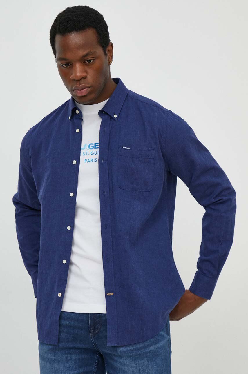 Риза Barbour Barbour Slim Fit Button-Down Shirt Тъмно синьо | MSH5090, 0