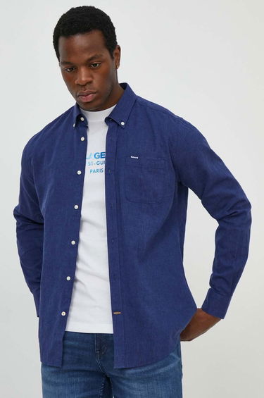 Риза Barbour Barbour Slim Fit Button-Down Shirt Тъмно синьо | MSH5090, 0