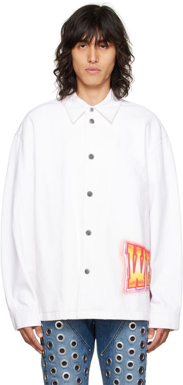 Яке We11done We11done Printed Denim Jacket Бяло | WD-DJ3-22-312-U-WH, 0