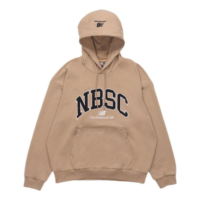 Суитчър New Balance Logo Print Hoodie Бежово | 5CC44353-BEI
