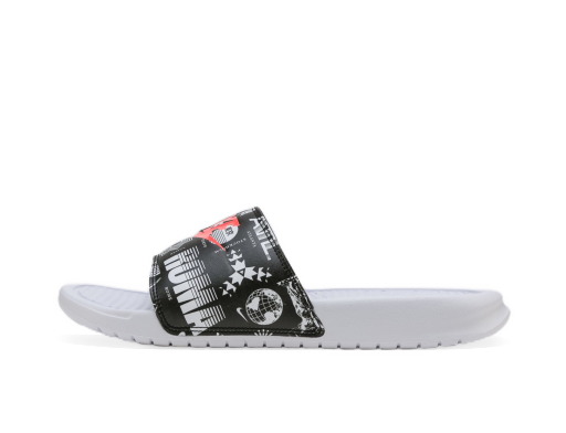 Кецове и обувки Nike Benassi JDI Print Бяло | 631261-107