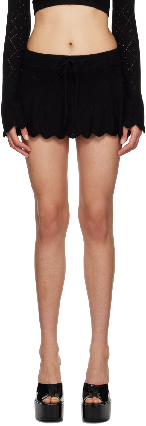 Guizio Scalloped Miniskirt