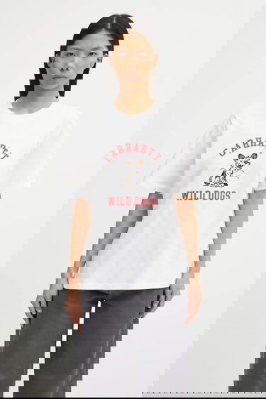 Тениска Carhartt WIP Short Sleeve Wild Dog T-Shirt Бяло | I035487.02XX, 0