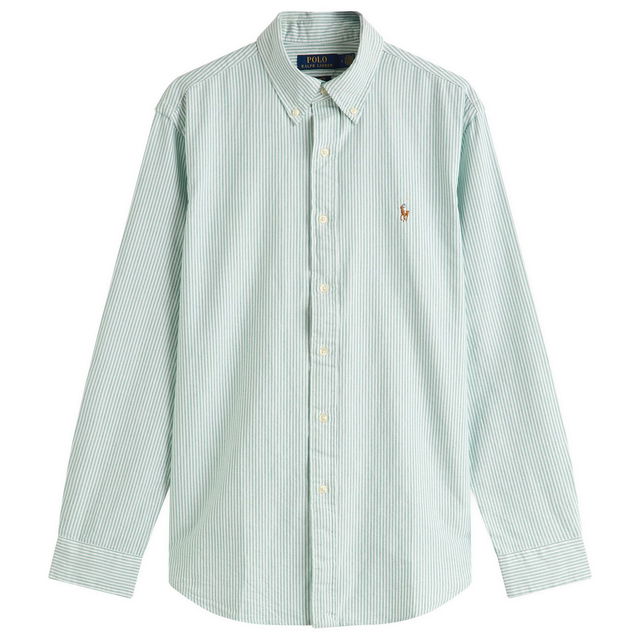 Ralph Lauren Button-Down Striped Oxford Shirt, Size Large
