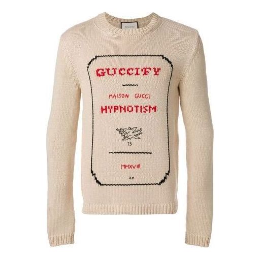 Пуловер Gucci Guccify Hypnotism Knitted Sweater Бежово | 519444-X9S78-9169, 0