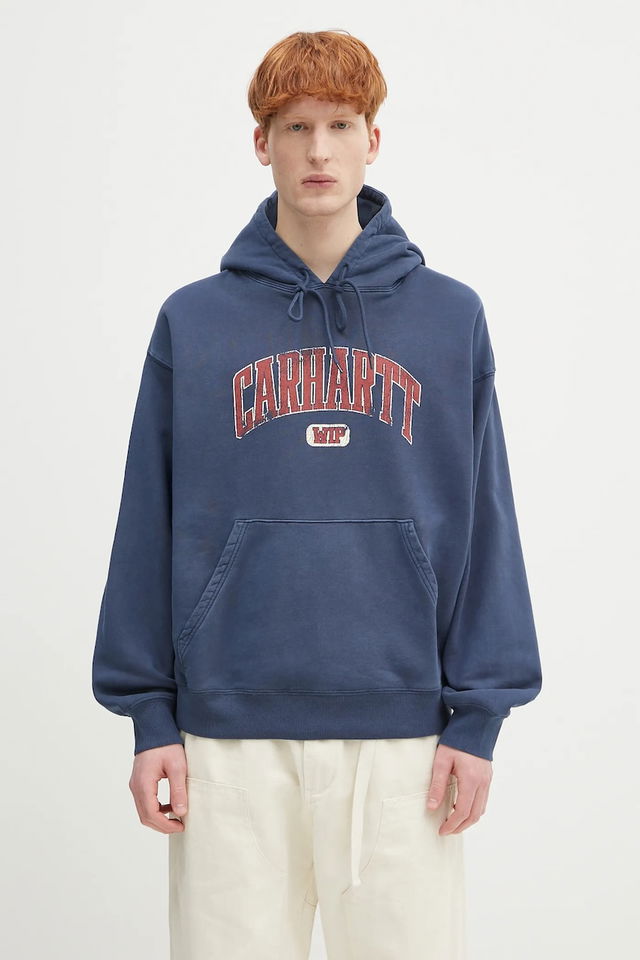 Cotton Hooded Library Sweat with Print