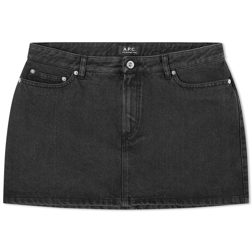 Пола A.P.C. Mini Denim Skirt Черно | COGEX-F06093-LZE