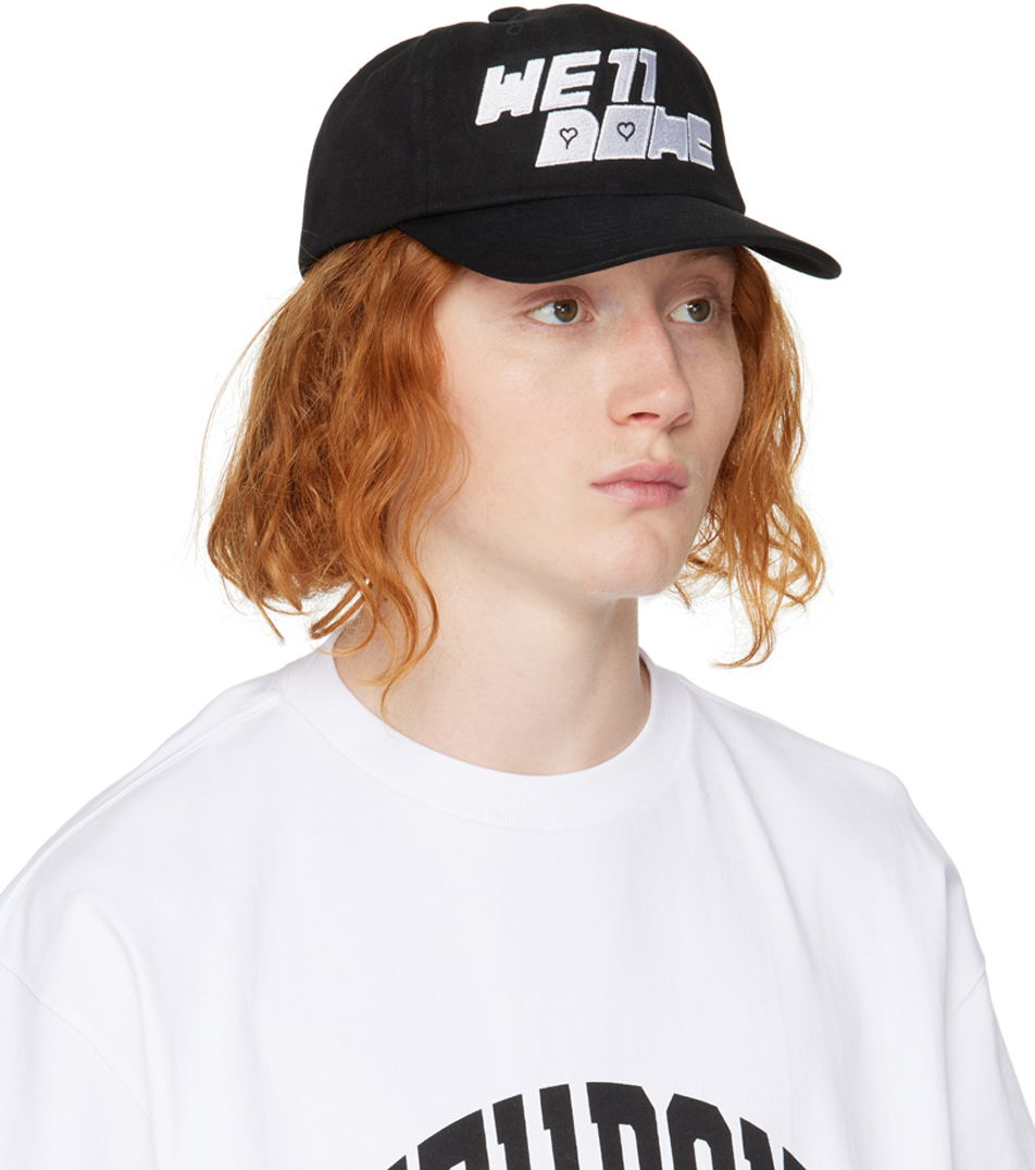 Шапка с козирка We11done We11done Square Logo Washed Cap Черно | WD-AH3-22-416-U-BK, 1