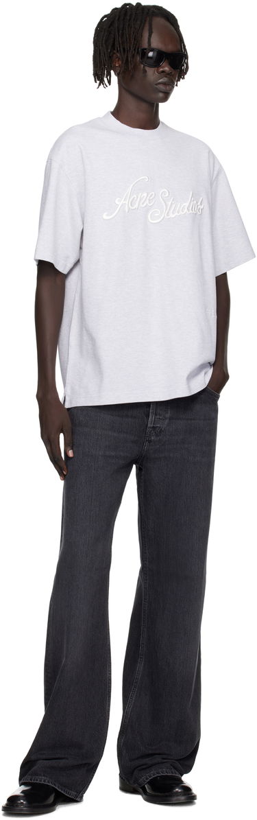 Тениска Acne Studios Acne Studios Logo T-Shirt Сиво | CL0370-, 3