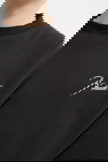 Суитчър Rhude Classique Crewneck Script Logo Sweatshirt Черно | RHFW25ST06012, 3