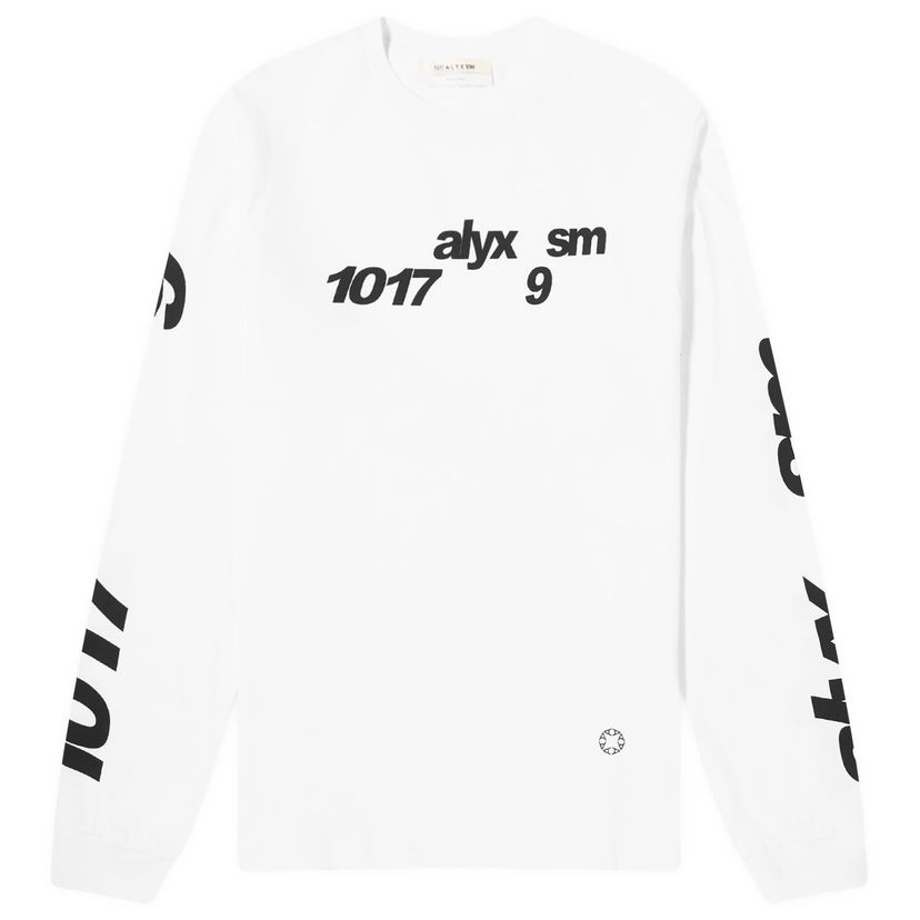 Тениска 1017 ALYX 9SM Long Sleeve Logo Бяло | AAUTS0474FA01-WTH0001