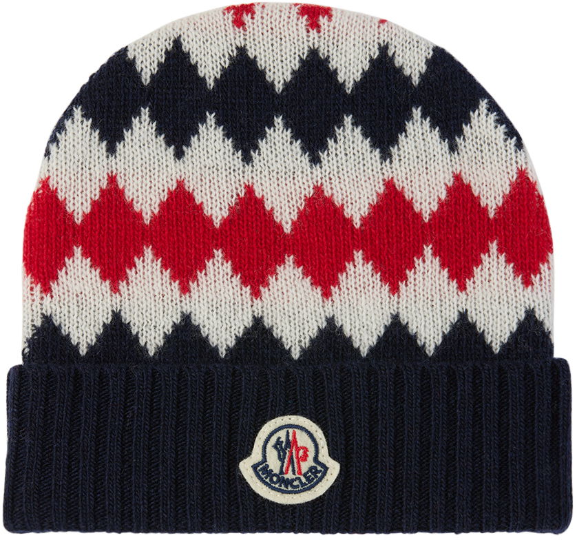 Шапка Moncler Argyle Beanie Червено | J29513B00008M1241, 0